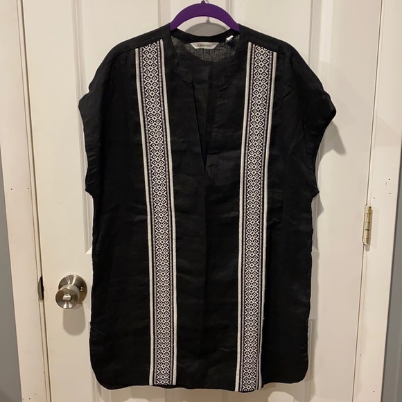 Athleta Oversized Linen Swim Cover Kaftan EUC - Picture 4 of 11